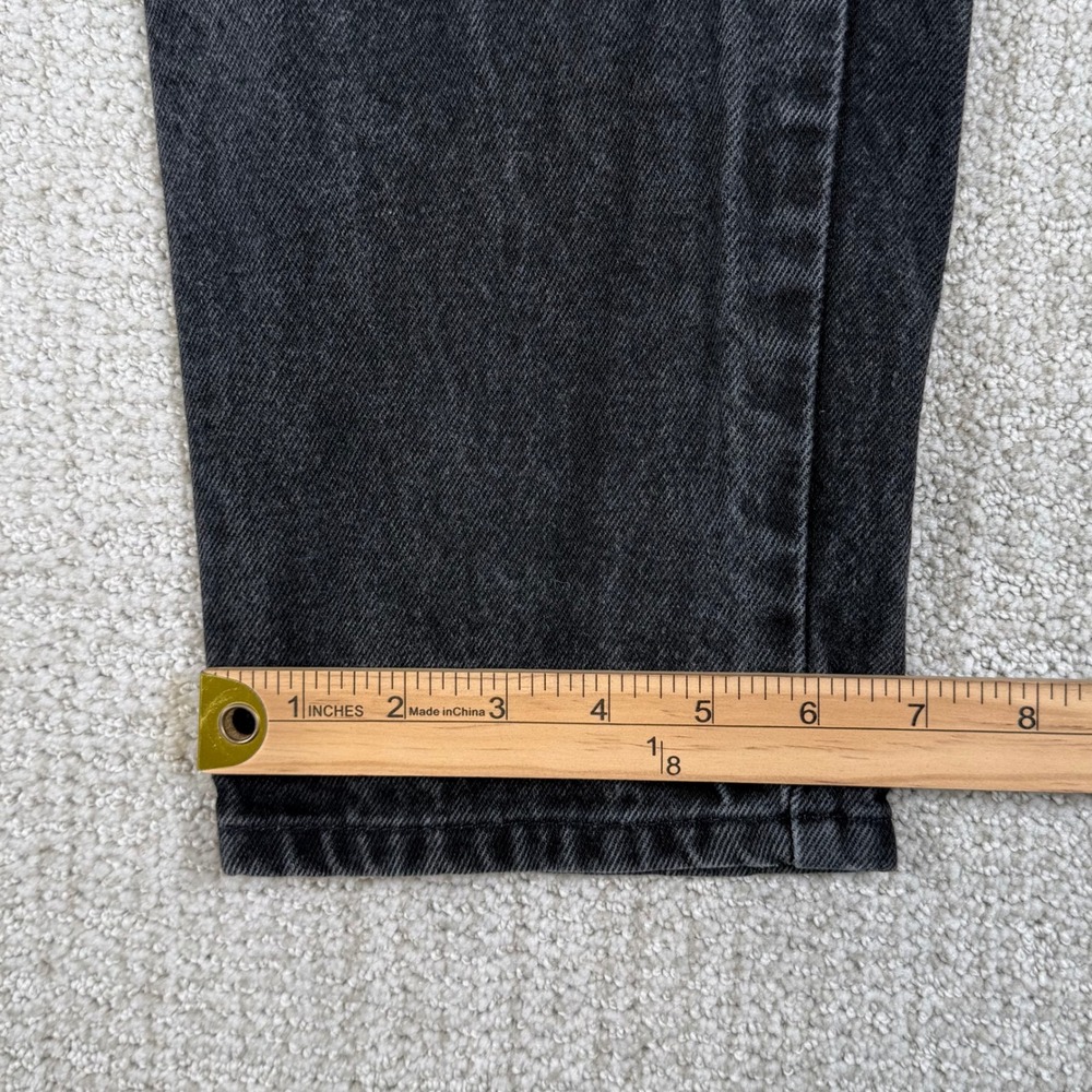 Levi's 550 Men 32x34 (Actual 30x32) Orange Tab Relaxed Tapered Leg Black Jeans - Picture 9 of 10